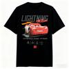 Pixar Trendy Casual Loose Fashion Shortsleeved Car Story Lightning McQueen Statistical Adult Tshirt