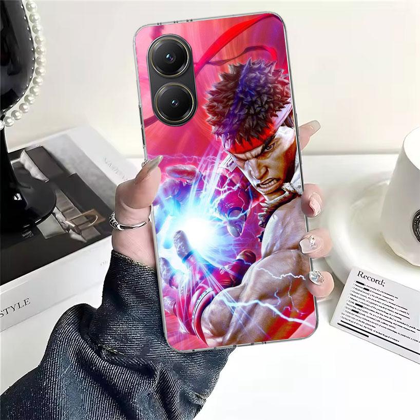 Игровой S-Street F-FighterS Мягкий чехол для телефона для Xiaomi Redmi 15C 15 13C 13 Poco X5 X6 X7 F7 Ultra M7 12C 12 10 10C 9C 9A 9T 9 Funda