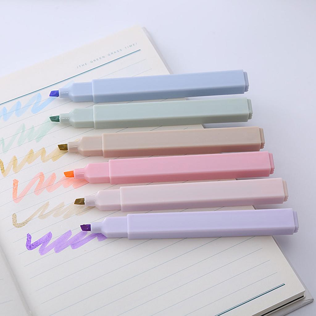 School Stationery Marker Eye Protection Super Soft Highlighter For DIY Photo Album Scrapbook