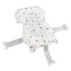 Baby Bath Seat Cushion Floating Safe Foldable Adjustable Infant Bath Supporter for Newborn White