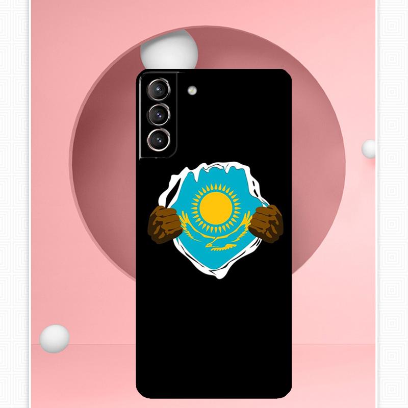 Чехол с флагом Казахстана для Samsung Galaxy S24 Ultra S22 Plus S20 S21 FE S8 S9 S10 Note 10 20 S23 Ultra Cover