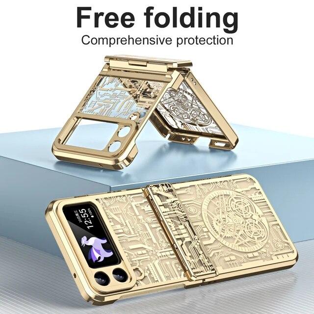 Для Samsung Z Flip 4 Модный противоударный чехол для Samsung Galaxy Z Flip 4 5G Flip4 Zflip4 Защитные чехлы для телефонов с защитой от падения