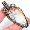 Malinga Jasper Handmade Copper Wire Wrap Jewelry Pendant 2.96" C9s39