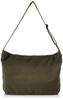 Washed Canvas Shoulder Bag Khaki with Adjuster Belt [Device]