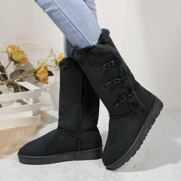 Fashion Classic Plush Snow Boots and Calf Women's Boots Wool Women's Boots Warm Winter Shoes 2025 Winter New Women's Shoes