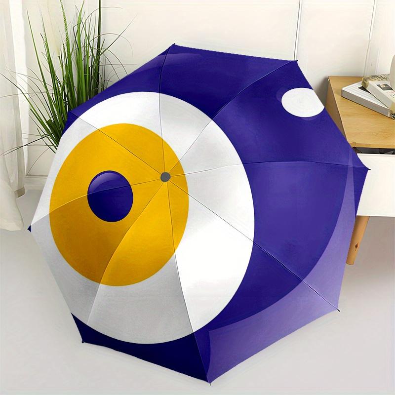 Красочный Амулет-Подвеска «Сглаз» Защитный Талисман Ювелирное Изделие для Удачи и Безопасности Зонт, Портативный Складной Зонт-Трость 3 Сложения для Мужчин и Женщин, S217