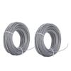 2PCS 24m 2.0mm Lawn Mower Wire Rope Cord Grey Nylon Wire Trimmer Spool Line for BOSCH ART 24 27 30