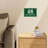Personalized Retro Metal House Number Sign Indoor Outdoor Wall Decor