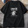 Lazy Panda I Hate Morning People Men Women Short Sleeve T-Shirt Clothes Street Tops Tshirts Unisex Oversized