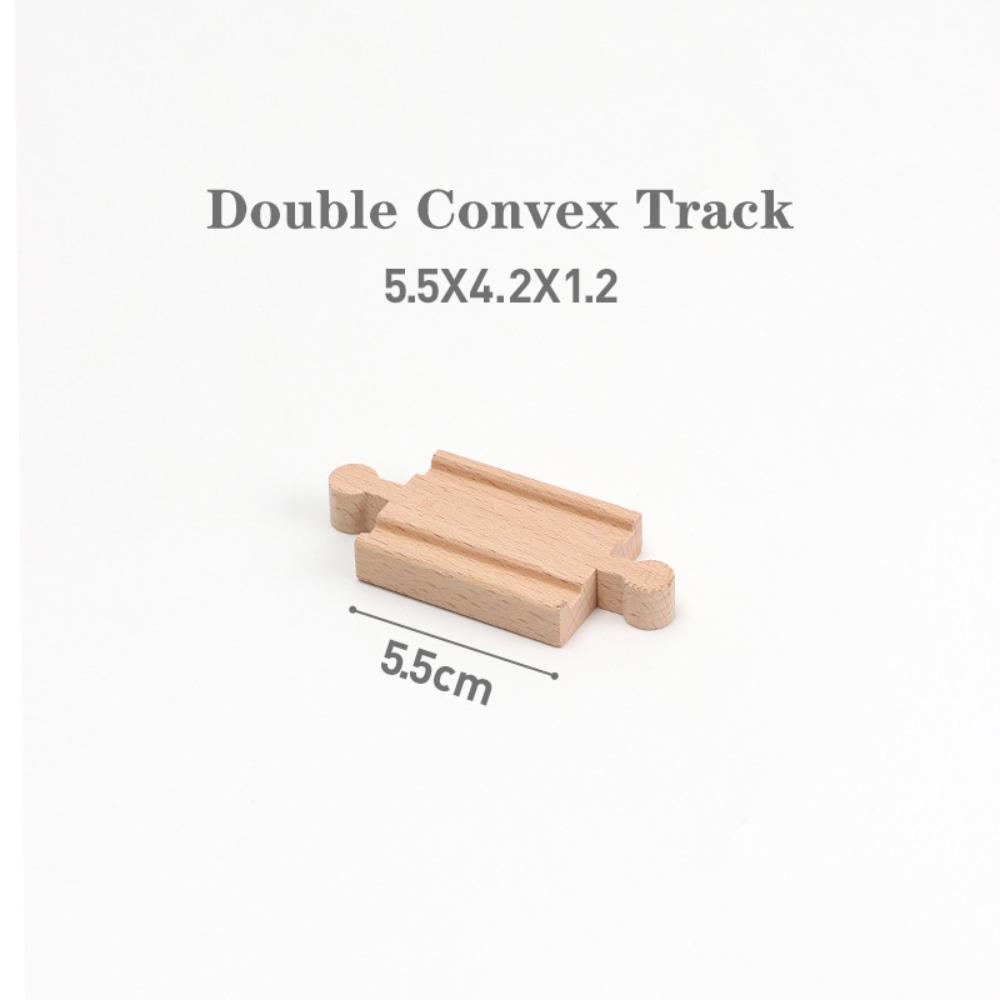 Children Wooden Track Accessories Train Track Toys Track Connector Toys Wooden Track Railway Toys