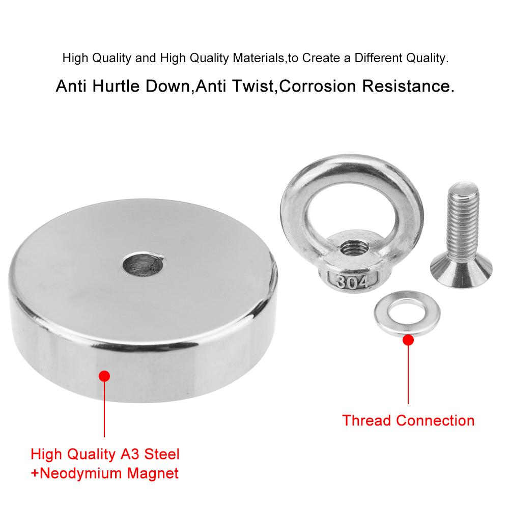 350/450/600 кг неодимовый магнит супер мощный рыболовный инструмент спасательный магнит кольцо большой горшок магнитное железо бор сильный высокий артефакт с веревкой 10 м