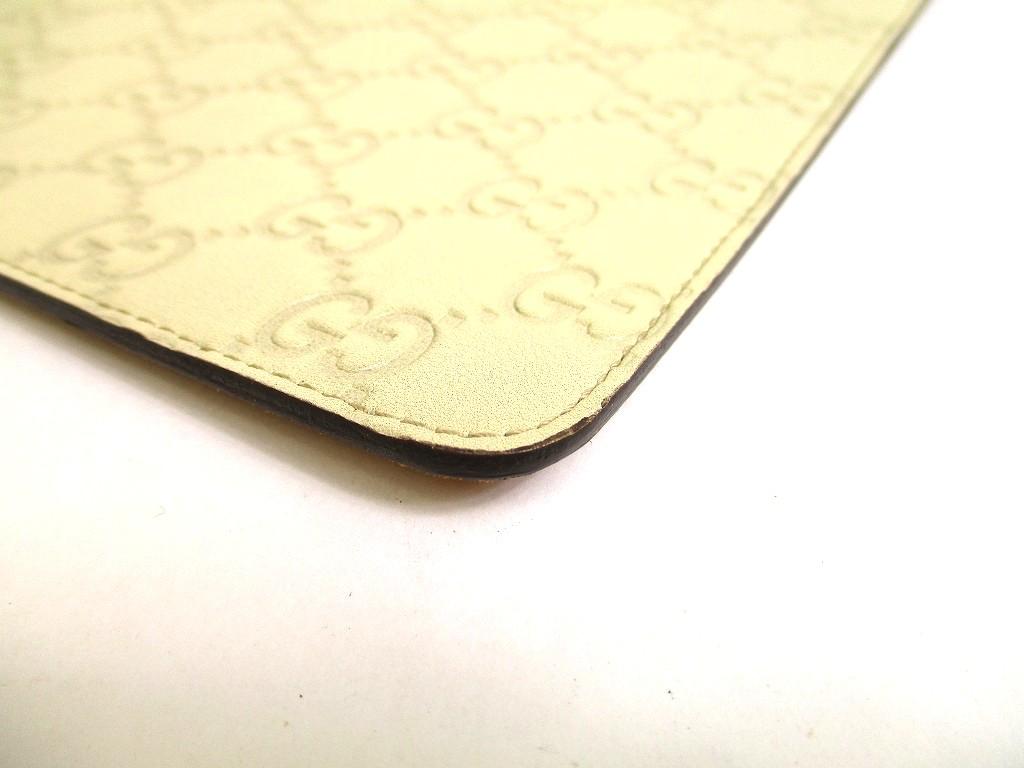 Оригинальный коврик для мыши GUCCI Guccissima из бежевой кожи #a844  Восстановленный