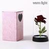 Вечные искусственные розы цветы подарок на день святого валентина для девушки светодиодная фольга цветок свадьба креативный настольный декор подарки