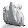 LIBZAKI [Improved Material] Motorcycle Cover L-BOX, Fits Medium-Sized Motorcycles Up To 210 Cm, Silver Body Cover with Storage Bag