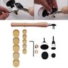 Bowl Sander Sanding Tool for Woodworking With Hook Sanding Pad and Long Hardwood Handle Sandpaper Discs Buffer Pad