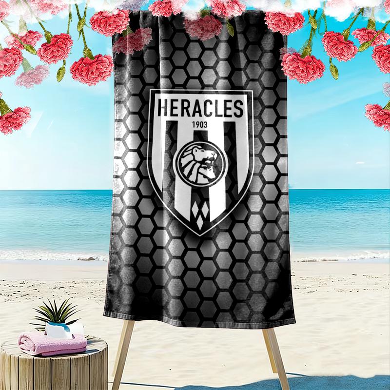 Пляжное полотенце Heracles Almelo Print, Большое мягкое быстросохнущее полотенце для пляжа, кемпинга, плавания