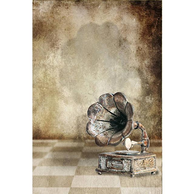Винтажные картины-фонографы для домашнего декора, ретро-музыкальные художественные постеры на стену, безрамный декор для спальни, без рамки