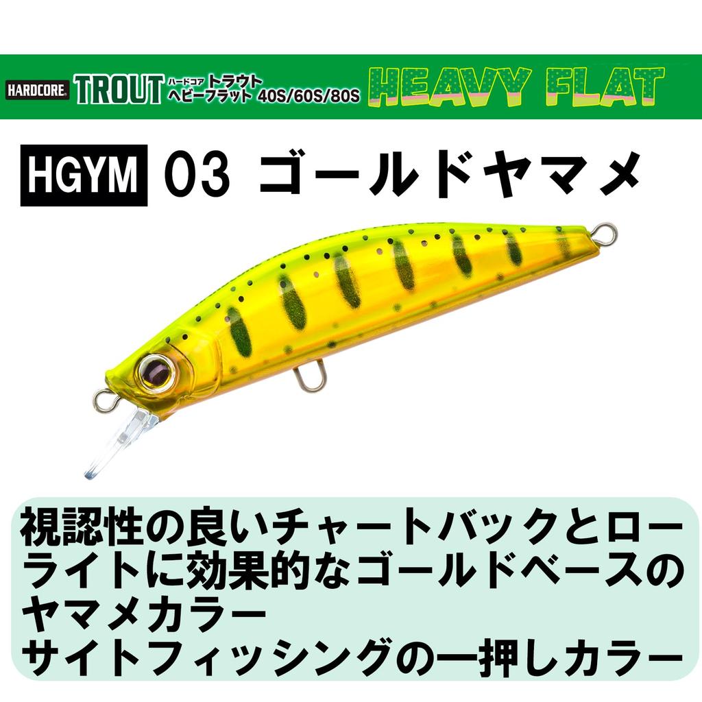 DUEL Hardcore Trout Heavy Flat 40 Тяжело-тонущий 40мм Золотой
