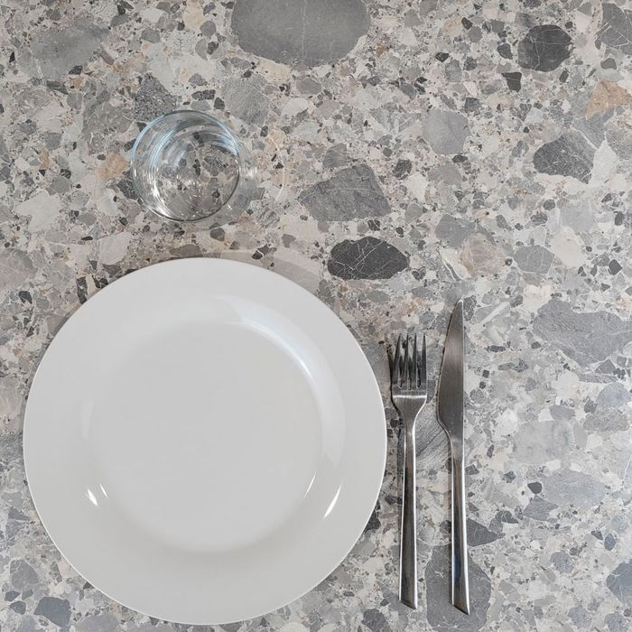 60 X 60 Cm High Table - Rome Terrazzo Cepp Model