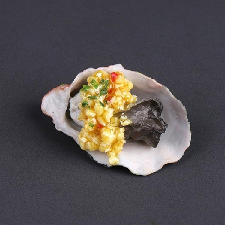 Искусственные жареные устрицы Модель Реалистичная модель морепродуктов-заменителей Модель жареных гребешков для кухонной витрины, Декорации
