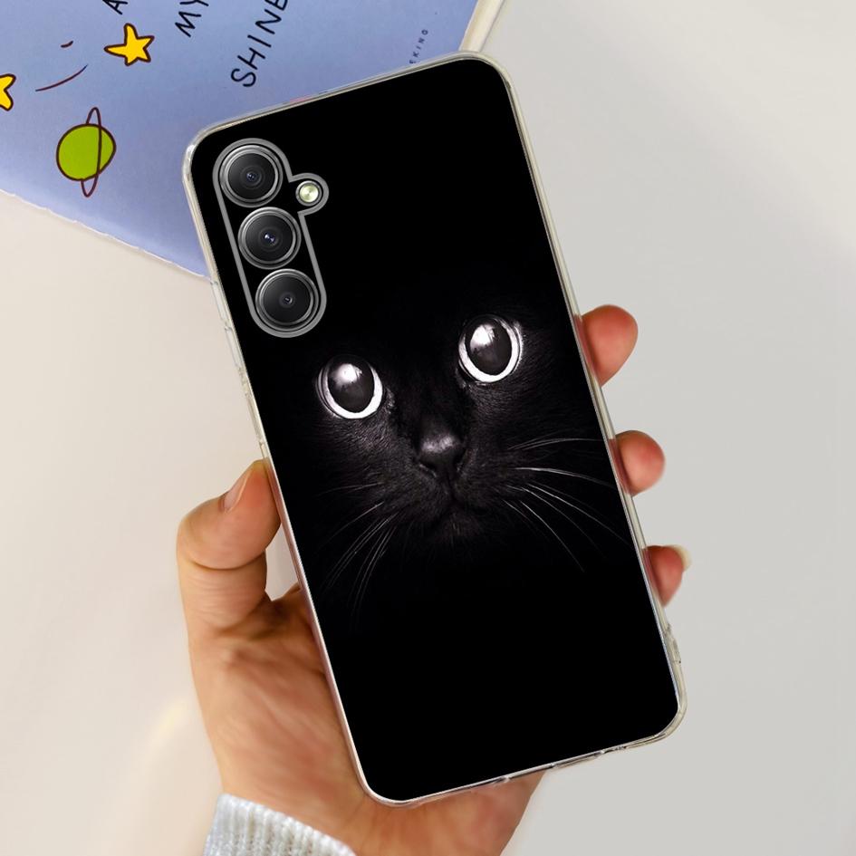 For Samsung Galaxy A25 5G Case Silicone Soft TPU Bumper Cute Cartoon Cat Butterfly Phone Cover For Samsung A25 5G 2023 A 25 Capa