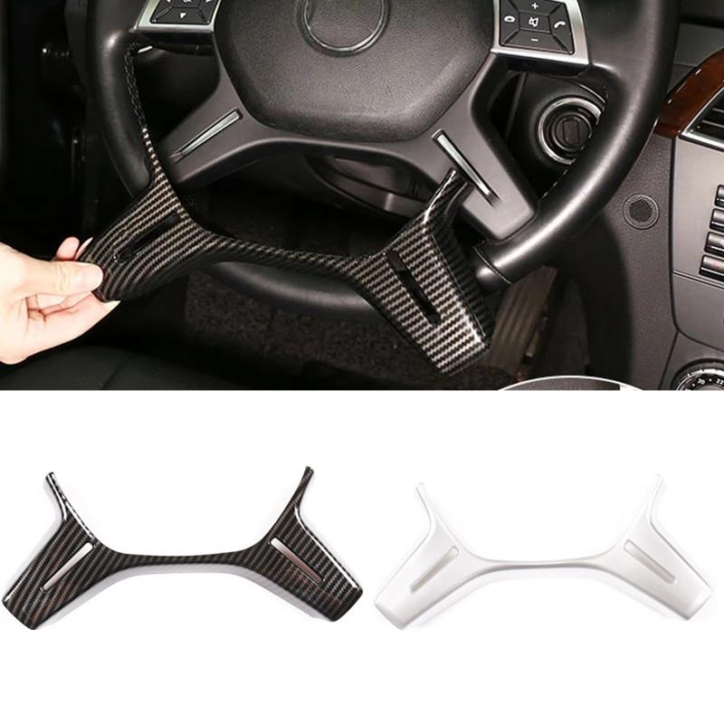 Декоративная отделка рулевого колеса автомобиля из АБС-пластика подходит для Mercedes Benz C Class W204 C180 C200 2011-2013/E ML GL Class W212 X166