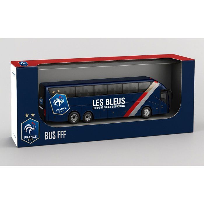 Bus a rétrofriction - MEGABLEU - Équipe de France - Échelle 1:50 - Des 4 ans