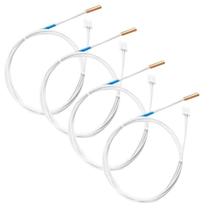 Ender-3/ Ender-3-v2 Thermistor Upgrade: 3PCS 1.2m High Temperature NTC 3950 100K Thermistor Sensor for Ender 3 Max/5, CR10, CR10s, V6 Volcano, High