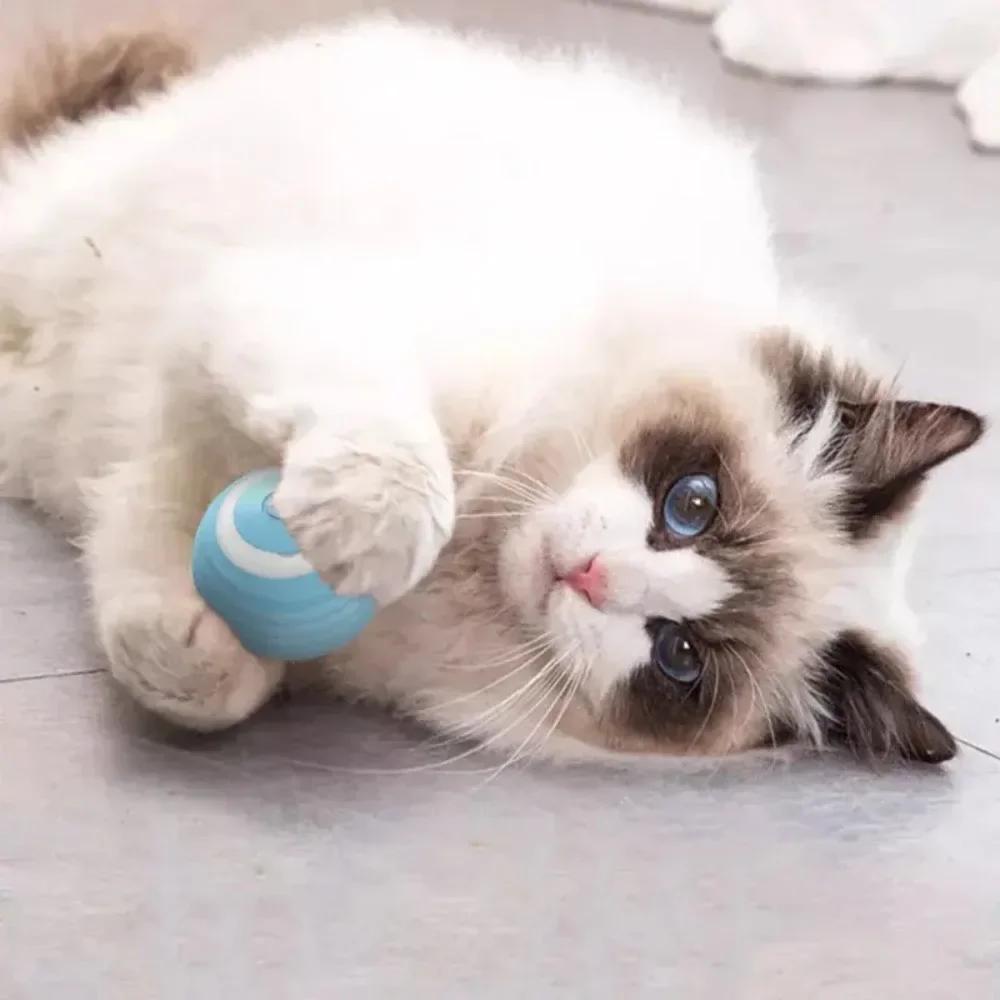 Интерактивный мяч для кошек Умные игрушки для кошек для дома Автоматический катящийся волшебный шар Электронная интерактивная игрушка для кошек Игровые аксессуары