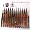 Popular Sandalwood Nail Art Brush Set: Liner, Triangle, and Flower Design Pens