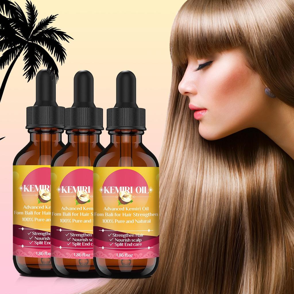 Питательное масло-сыворотка для волос, питательное и увлажняющее натуральное средство для ухода за волосами, мягкое масло-сыворотка с маслом семян, касторовое масло, масло вечерней примулы 55 мл