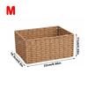 Reusable Woven Storage Basket Handmade Clothing Storage Basket Portable Snack Sundries Organizer