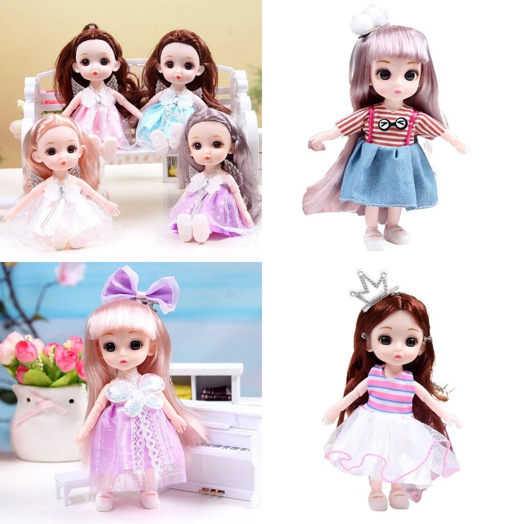 Lovely Bjd Princess Dolls With Movable Joints Mini Model Toy Kids Birthday Collection