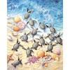 Diamond Small Turtles On Beach Diamond Painting Cross Stitch Rhinestone Mosaic Decor Seashell