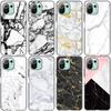 Black and White Marble Case For Xiaomi Mi 11 Lite NE 11i 10T 11T Pro A2 A3 Lite POCO F3 M3 M4 C31 X3 Pro NFC GT Black Soft Cover