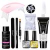 Limegirl 15ml Polygels Kit with 6W UV Led Lamp Building Gel Polish Nail Extension Slip Solution Nails Art Manicure Set