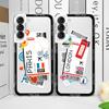 Прозрачный чехол для телефона для Samsung Galaxy S24 S23 S22 S21 S25 Ultra Plus FE Мягкая накладка Мировой Городской Билет на Путешествие Нью-Йорк Лондон Fundas