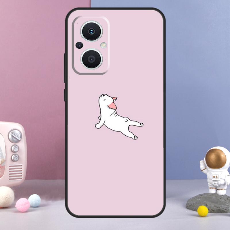 Чехол для французского бульдога для OPPO Reno 14 F 11F 12F 13F 10 11 12 13 Pro 7 8 Lite Чехол OPPO Find X8 X6 X5 X9 Pro