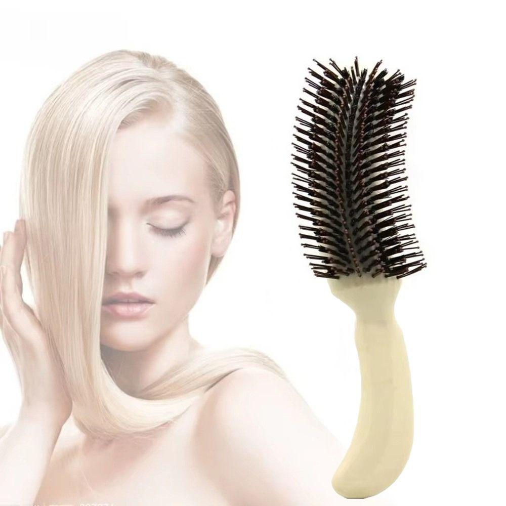 Soft Bristles Curly Brush S-Shaped Design Anti-Static Comb Women Hair Care Accessories