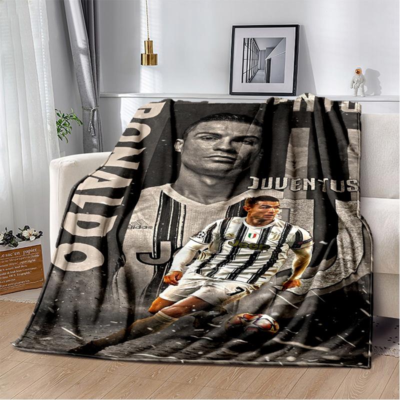 CR7 Коза Р-Роналду Футбольная Звезда Фланелевое Одеяло Мягкое Теплое Плед для Спальни Гостиной Кровати Путешествий Кемпинга Пикника Подарок