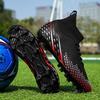 Fashion Men Football Boots Long Spikes High Ankle Soccer Shoes AG/TF Kids Outdoor Grass Cleats Soccer Boots Training Sport Football Shoes