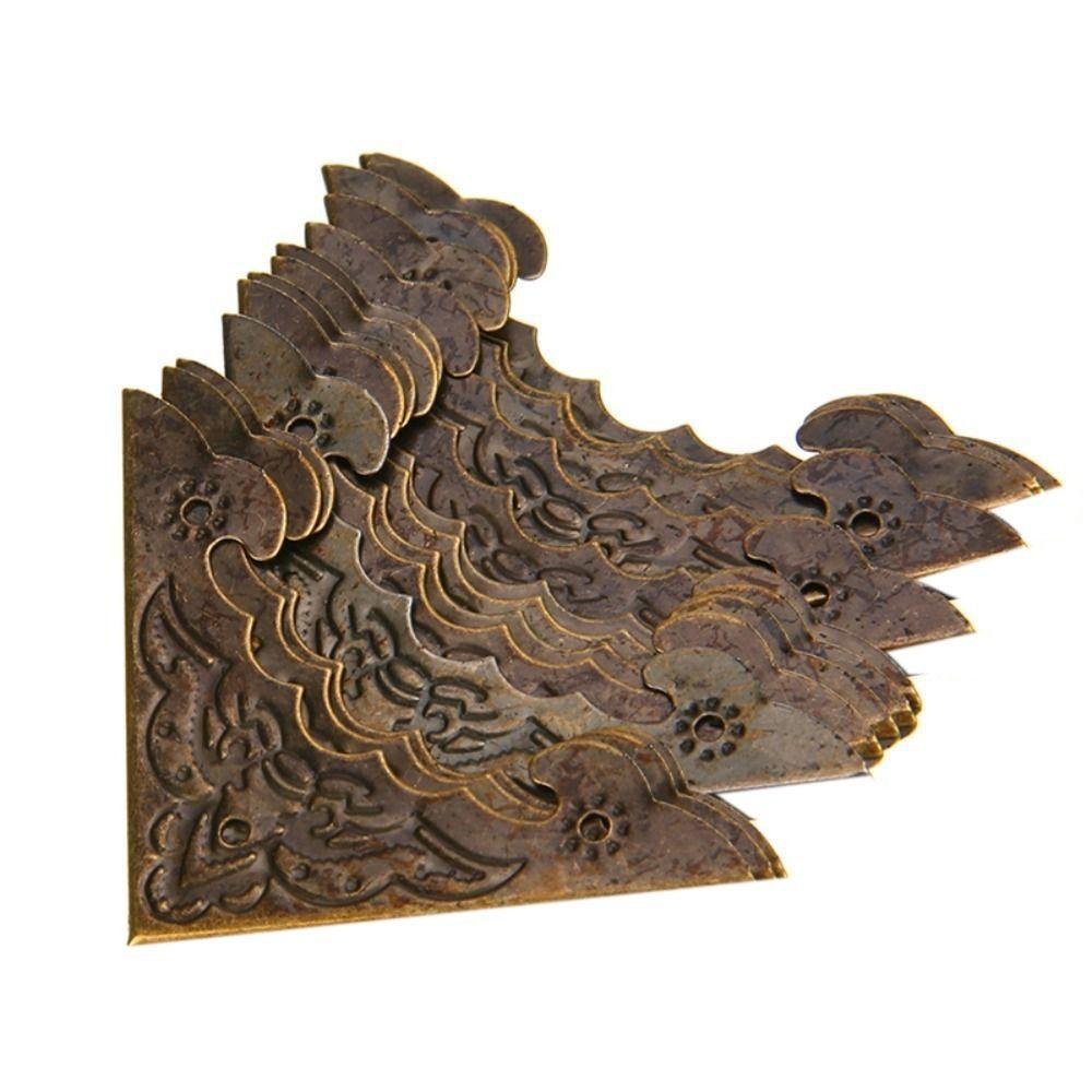 Wooden Box Jewelry Box Flower Pattern Corner Foot Corner Brackets Protect Cover Corner Protector