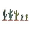 5 шт. Искусственные мини-фигурки кактусов Реалистичные имитированные кактусы Растение Орнамент для песочного стола