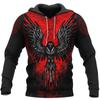Mens Hoodies Vikings Eagle Tattoo Fashion Animal Pattern 3D Printed Style Casual Harajuku Hip Hop Pullover Oversized Sudaderas