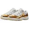 Jordan Баскетбольные кроссовки Air Jordan 11 Low Unisex Бело-золотые AH7860-102