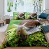 Snails Bedding Set 3pcs for Kids Boys Teens Snails On a Brnch Above The Water Comforter Cover Reptile Microfiber Duvet Cover Set