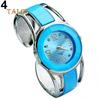 Women's Fashion Open Metal Band Quartz Analog Round Dial Bracelet Wrist Watch Trinket