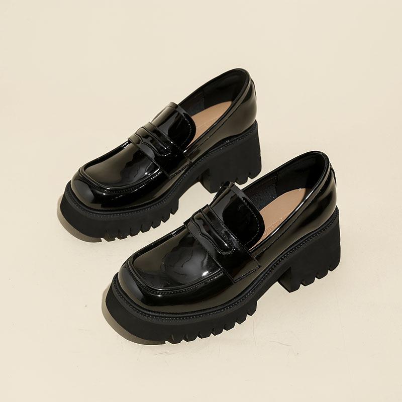 Распродажа женской обуви 2024 года. Модные лоферы. Женские туфли на высоком каблуке. Офисные туфли на платформе. Женские туфли без застежек на квадратном каблуке. Женские туфли Zapatos.