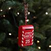 Cartoon Red Mailbox Hanging Ornament Elk Snowman Christmas Mailbox Decoration  Home Xmas Decor