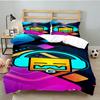 Geometry Dash: Dance To The Beat 3PCS Bedding set,Ideal for 1pc Duvet Cover And 2pcs Pillowcases Perfect for Fan gift,Ideal for Bedroom, Dormitory